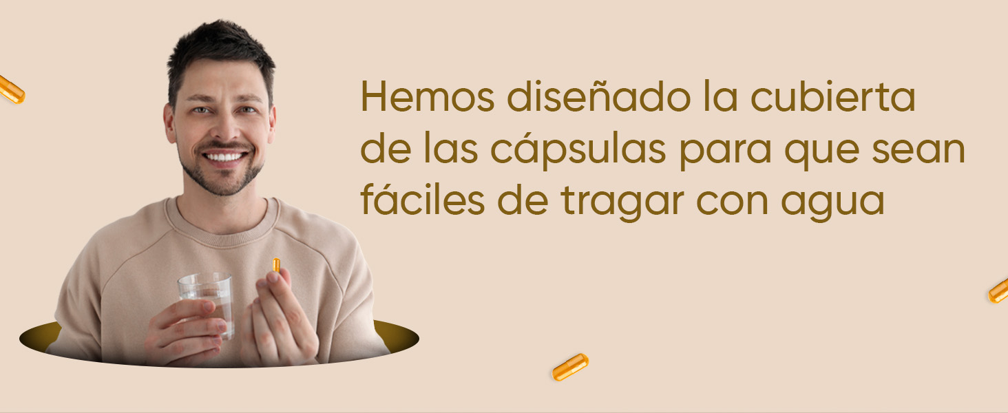 Cápsulas de Cúrcuma fáciles de tragar